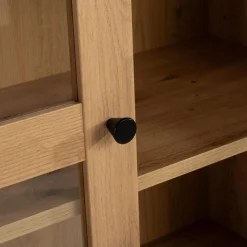 Hot inny Regał przeszklony BEN dąb artisan