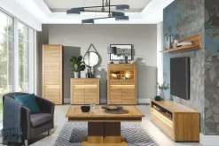 Furni Home Szafki|Regały^Regał SANDY 2D z oświetleniem