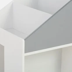 New inny Regał w kształcie domku GUSISI biało-szary