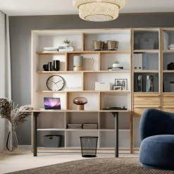 Online FORTE Regał z półkami i biurkiem S-ROOM