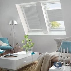 Sale inny Roleta plisowana, szara 50x122 cm
