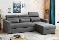 Discount Exline Rozkładany narożnik z regulowanymi zagłówkami MONSON