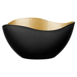 Outlet Salaterka czarno-złota GLAMOUR 12 cm