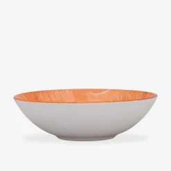 New Lubiana Salaterka porcelanowa pomarańczowa CZTERY PORY ROKU 17,5 cm