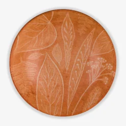New Lubiana Salaterka porcelanowa pomarańczowa CZTERY PORY ROKU 17,5 cm