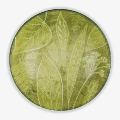 Lubiana Miski, Patery I Półmiski^Salaterka porcelanowa zielona CZTERY PORY ROKU 17,5 cm