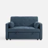 Sale Sofa 133 cm niebieska SYLWERO