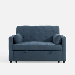 Sale Sofa 133 cm niebieska SYLWERO