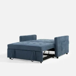 Sale Sofa 133 cm niebieska SYLWERO