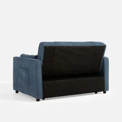 Sale Sofa 133 cm niebieska SYLWERO