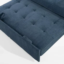 Sale Sofa 133 cm niebieska SYLWERO