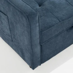 Sale Sofa 133 cm niebieska SYLWERO