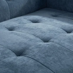 Sale Sofa 133 cm niebieska SYLWERO