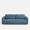 inny Sofa 3 osobowa, rozkładana z pojemnikiem granatowa PORTO