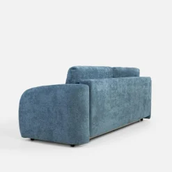 inny Sofa 3 osobowa, rozkładana z pojemnikiem granatowa PORTO