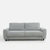 Online Werdomo Sofa 3 osobowa z stelażem włoskim MONZO 140 szara