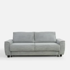 Online Werdomo Sofa 3 osobowa z stelażem włoskim MONZO 140 szara
