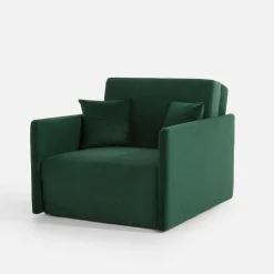 Discount inny Sofa amerykanka butelkowa zieleń MIKA