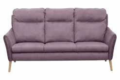 New Trend Line Sofa fioletowa na drewnianych nogach NORD
