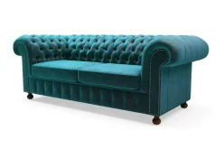 Inspire Sofy^Sofa glamour lazurowa CHESTER