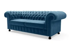 Discount Inspire Sofa glamour niebieska CHESTER