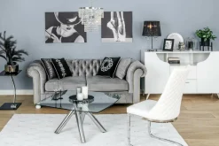 Sale Inspire Sofa glamour szara CHESTER