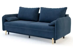 Sofy^Sofa granatowa VAMOS nóżki buk