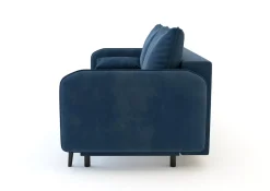 Sofa granatowa VAMOS nóżki czarne