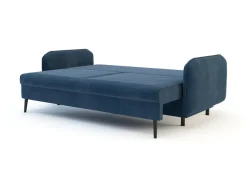 Sofa granatowa VAMOS nóżki czarne