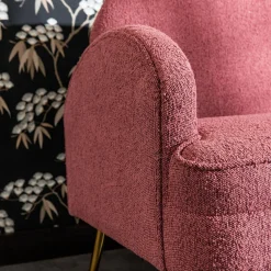 Discount Sofa 2-osobowa ciemnoróżowa MIDNI