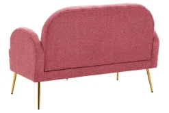 Discount Sofa 2-osobowa ciemnoróżowa MIDNI