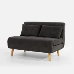 Hot inny Sofa 2-osobowa ciemnoszara LAVILLA