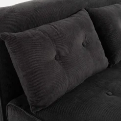Hot inny Sofa 2-osobowa ciemnoszara LAVILLA