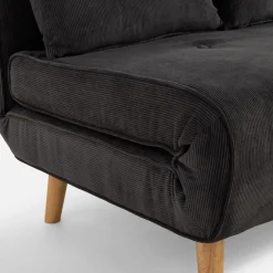 Hot inny Sofa 2-osobowa ciemnoszara LAVILLA