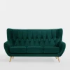 Impresti Sofy^Sofa 3-osobowa ciemnozielona KELSO