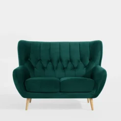 Clearance Impresti Sofa 2-osobowa ciemnozielona KELSO