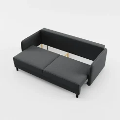 inny Sofy^Sofa 3-osobowa grafitowa BRUNO