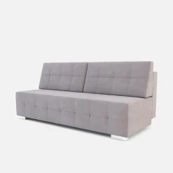 Sofy^Sofa 3-osobowa jasnofioletowa pikowana LILI