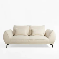 Instilo Sofy^Sofa 2-osobowa kremowa CAVO