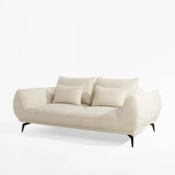 Instilo Sofy^Sofa 2-osobowa kremowa CAVO