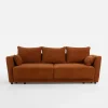 Instilo Sofy^Sofa 3-osobowa pomarańczowa ANDORA