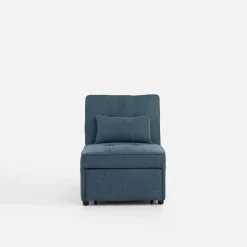Discount inny Sofa 1-osobowa rozkładana niebieska WINSLO