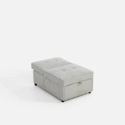 Dzieci inny Sofy|Sofy^Sofa 1-osobowa rozkładana szara WINSLO