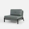 Online inny Sofa 1-osobowa rozkładana szarozielona PARKA