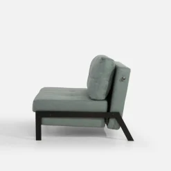 Online inny Sofa 1-osobowa rozkładana szarozielona PARKA