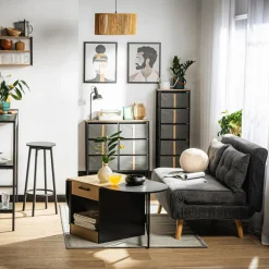 inny Sofy^Sofa 2-osobowa szara LAVILLA