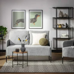 New inny Sofa 2-osobowa szara MANILI