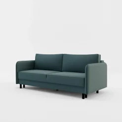 inny Sofy^Sofa 3-osobowa szaroniebieska BRUNO