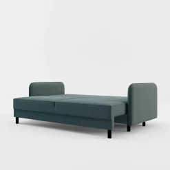 inny Sofy^Sofa 3-osobowa szaroniebieska BRUNO