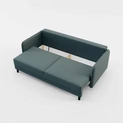 inny Sofy^Sofa 3-osobowa szaroniebieska BRUNO